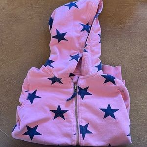 Primary Pink Star Hoodie 4-5